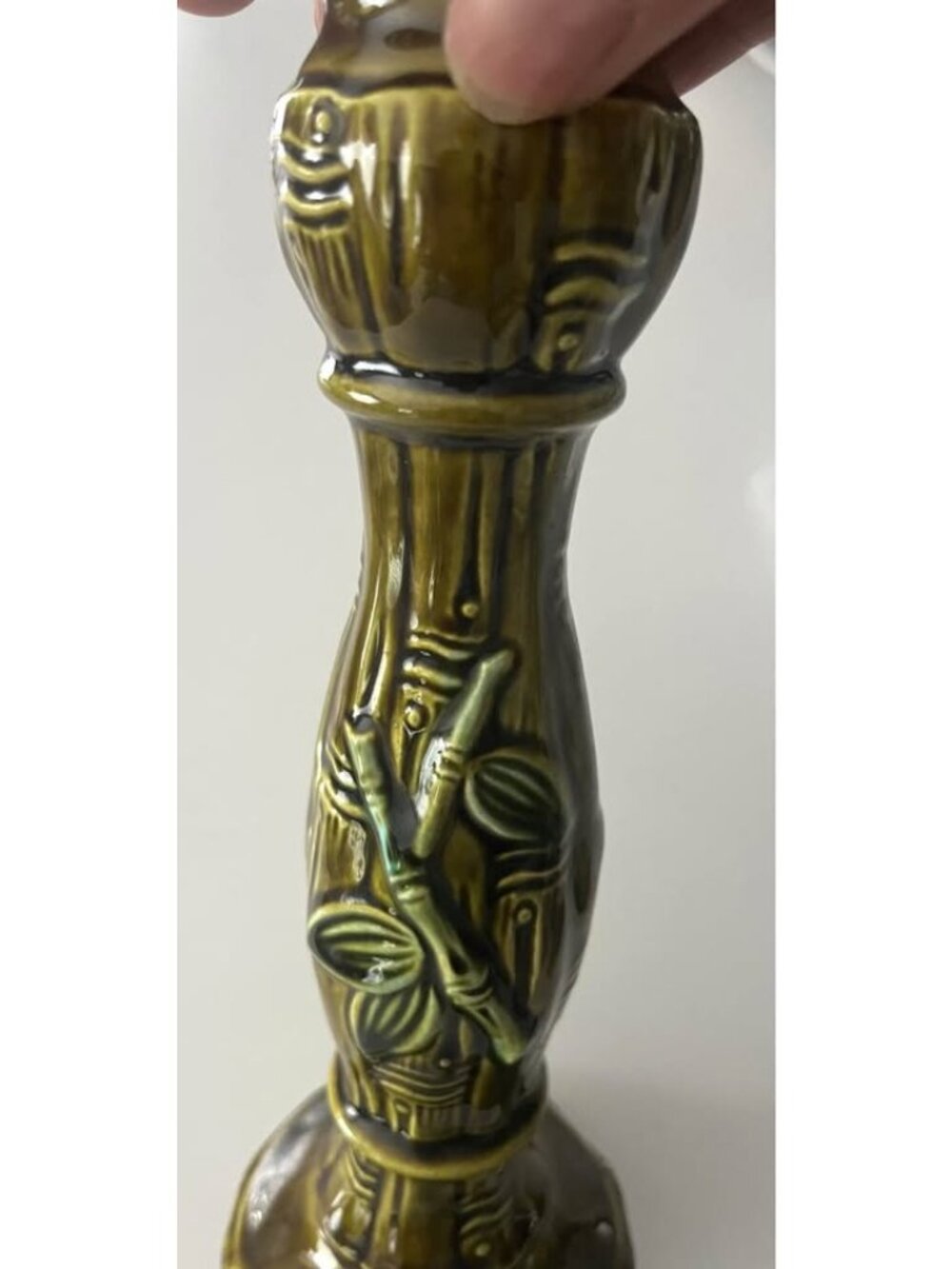 Vintage ceramic candlestick holders by Flambro-Japan - Picture 4 of 7